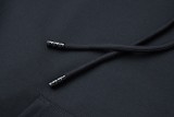 Louis vuitton solid color textured hoodie Black 8.14