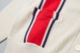 Gucci Red Double G patch knitted jacquard cardigan sweater 8.14