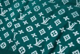 Louis vuitton gradient red logo print round neck long sleeve sweatshirt Green 8.14