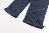 Louis Vuitton Classic Logo Tapered Trousers Dark Blue 9.3