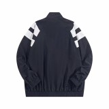 Balenciaga Contrast color patchwork long sleeve jacket Black 9.3