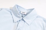 MLB Embroidered Big NY Logo Button Shirt Blue 9.3