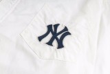 MLB Embroidered Big NY Logo Button Shirt Off-White 9.3