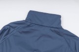 Dior zip-up woven floral pocket waterproof jacket Blue 9.3