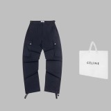 Celine Web Cargo Metal Buttons Pants 9.3