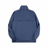 Dior zip-up woven floral pocket waterproof jacket Blue 9.3