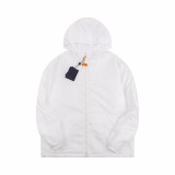 Louis Vuitton Classic pattern zipper Reversible Jacket White 9.3