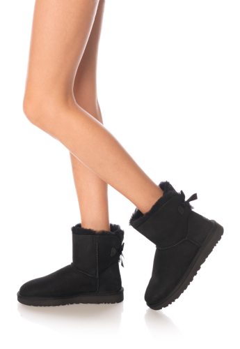 UGG Mini Bailey Bow II Black (Women's)