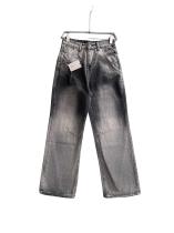 Balenciaga Heavy Washed Distressed Denim Trousers Grey 01.03
