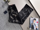Louis Vuitton 25SS metal hardware washed pattern denim trousers Black 01.03