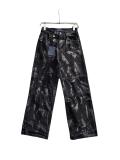 Louis Vuitton 25SS metal hardware washed pattern denim trousers Black 01.03