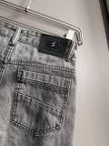 Balenciaga Heavy Washed Distressed Denim Trousers Grey 01.03