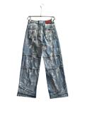 Louis Vuitton 25SS metal hardware washed pattern denim trousers Blue 01.03