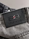 Balenciaga Heavy Washed Distressed Denim Trousers Grey 01.03