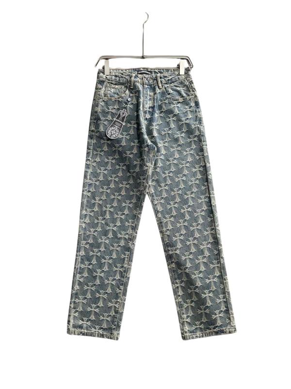 Chrome Hearts 25SS Classic Cross Washed Denim Pants 01.03
