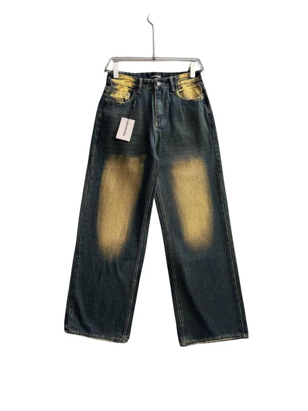 Balenciaga Heavy Wash Gradient Denim Trousers Blue 01.03