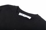 OFF-WHITE Moon's Back LOGO Printed Short Sleeve T-Shirt Black 01.13