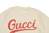 Gucci retro printed logo short-sleeved T-shirt Off-white 01.13