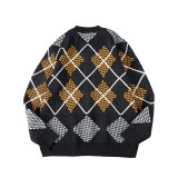 Louis Vuitton Checkered contrast long-sleeved sweater 01.13