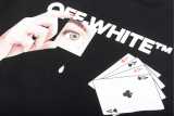 OFF-WHITE Playing Cards Logo Printed Short Sleeve T-Shirt Black 01.13