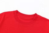 Gucci Snake Year Limited Edition Double G Letter Print Short Sleeve T-shirt Red 01.13