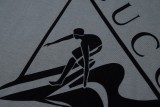 Gucci 24ss surf print short-sleeved T-shirt Grey 25306