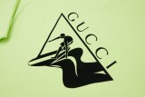 Gucci 24ss surf print short-sleeved T-shirt Yellow 25306