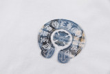 Chrome Hearts 24ss embroidered patch horseshoe short-sleeved T-shirt White 25306