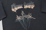 Chrome Hearts 24ss Lightning Diamond Short Sleeve T-shirt Black 25306