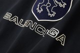 Balenciaga 24ss Towel Lion Short Sleeve T-Shirt Black 25306