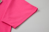 Gucci 24ss surf print short-sleeved T-shirt Pink 25306