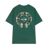 Chrome Hearts 24ss embroidered patch horseshoe short-sleeved T-shirt Green 25306
