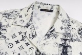 Louis Vuitton 24ss retro hand-painted print suit shirt 25306