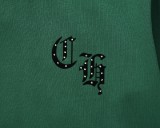 Chrome Hearts 24ss printed diamond horseshoe short-sleeved T-shirt Green 25306
