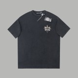Chrome Hearts 24ss Lightning Diamond Short Sleeve T-shirt Black 25306