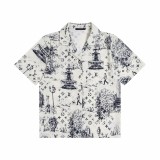 Louis Vuitton 24ss retro hand-painted print suit shirt 25306