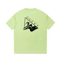Gucci 24ss surf print short-sleeved T-shirt Yellow 25306