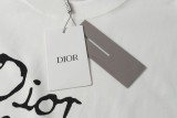 Dior handwritten signature short-sleeved T-shirt White 25313