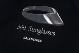 Balenciaga Sunglasses Print Short Sleeve T-shirt Black 25313