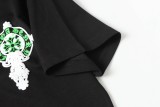 Chrome Hearts Early Spring New Cross Foam Short Sleeve T-shirt Black 25313
