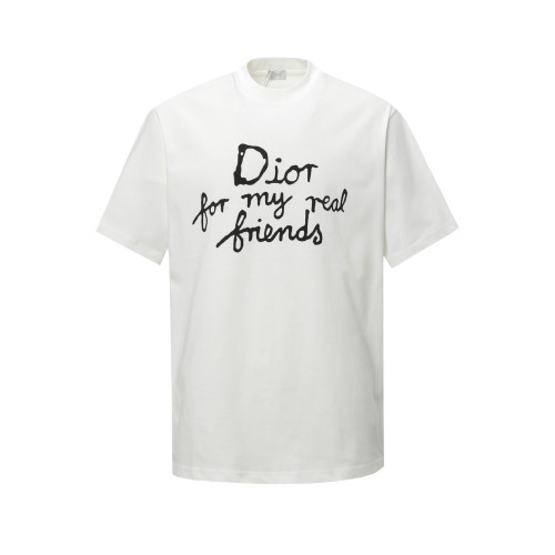 Dior handwritten signature short-sleeved T-shirt White 25313