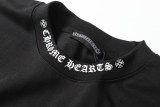 Chrome collar Sanskrit logo pocket short sleeve T-shirt Black 25313