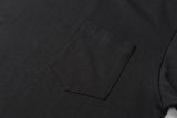 Chrome collar Sanskrit logo pocket short sleeve T-shirt Black 25313