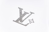 Louis Vuitton hand-applied diamond logo print short-sleeved T-shirt White 25320