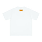 Louis Vuitton hand-painted smiley face print short-sleeved T-shirt White 25320