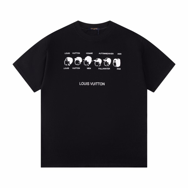 Louis Vuitton & NIGO Designer Head Print Logo T-shirt 2.0 Black 25320