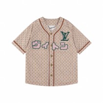 Louis Vuitton & Pharrell Willians & NIGO leather embroidered logo T-shirt 25320