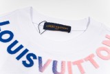 Louis Vuitton employee-exclusive gradient embroidered short-sleeved T-shirt White 25320