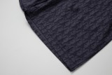 Dior all-over logo navy blue shorts 25327