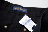 Louis Vuitton Heavy Washed Denim Shorts Black 25327